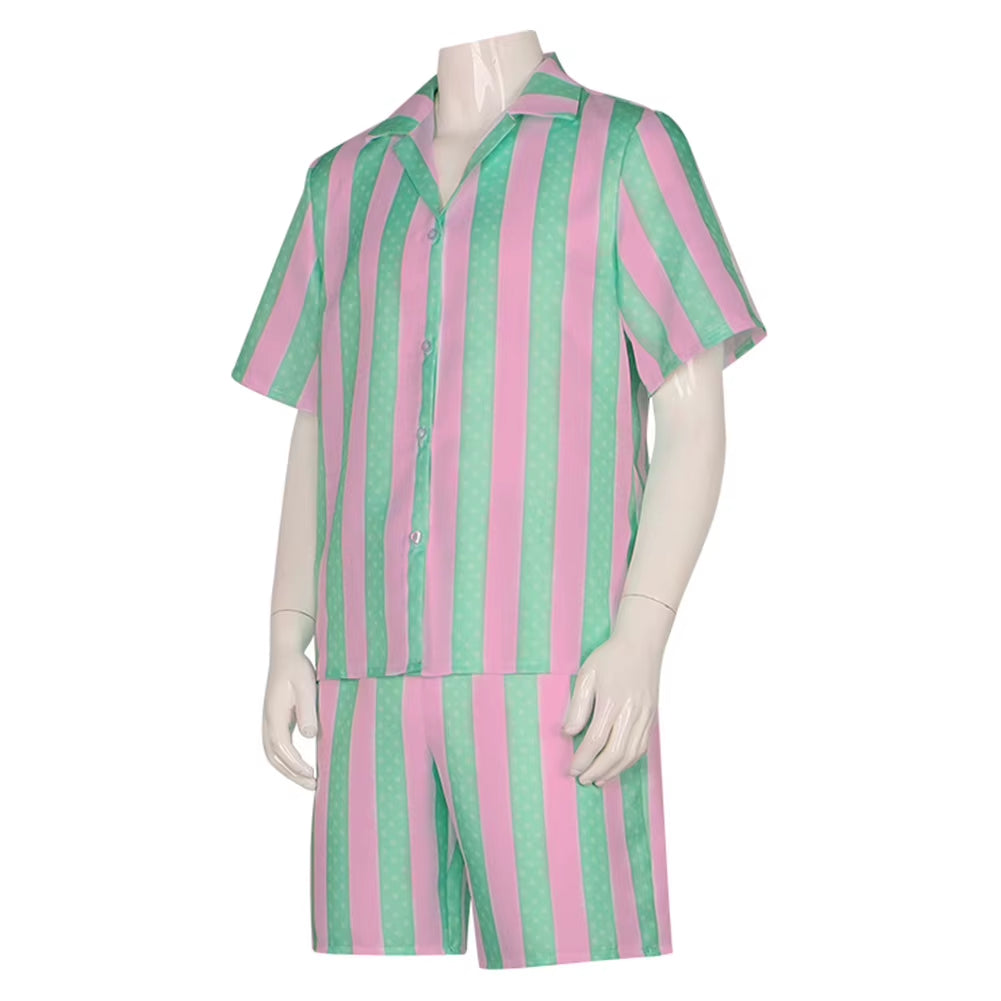 Ken Cosplay Fantasy 2023 Movie Barbei Disguise Costume Summer Shirt Beach Clothing Adult Men Cosplay Outfit Male Halloween Cloth