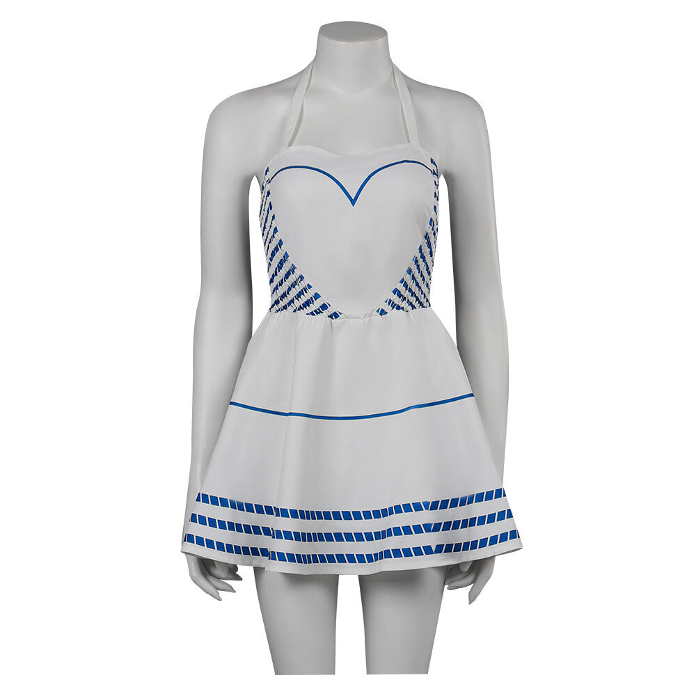 2023 Movie Barrbiei Margot Robbie Halloween Cosplay Womens Dress Fancy Outfit AU