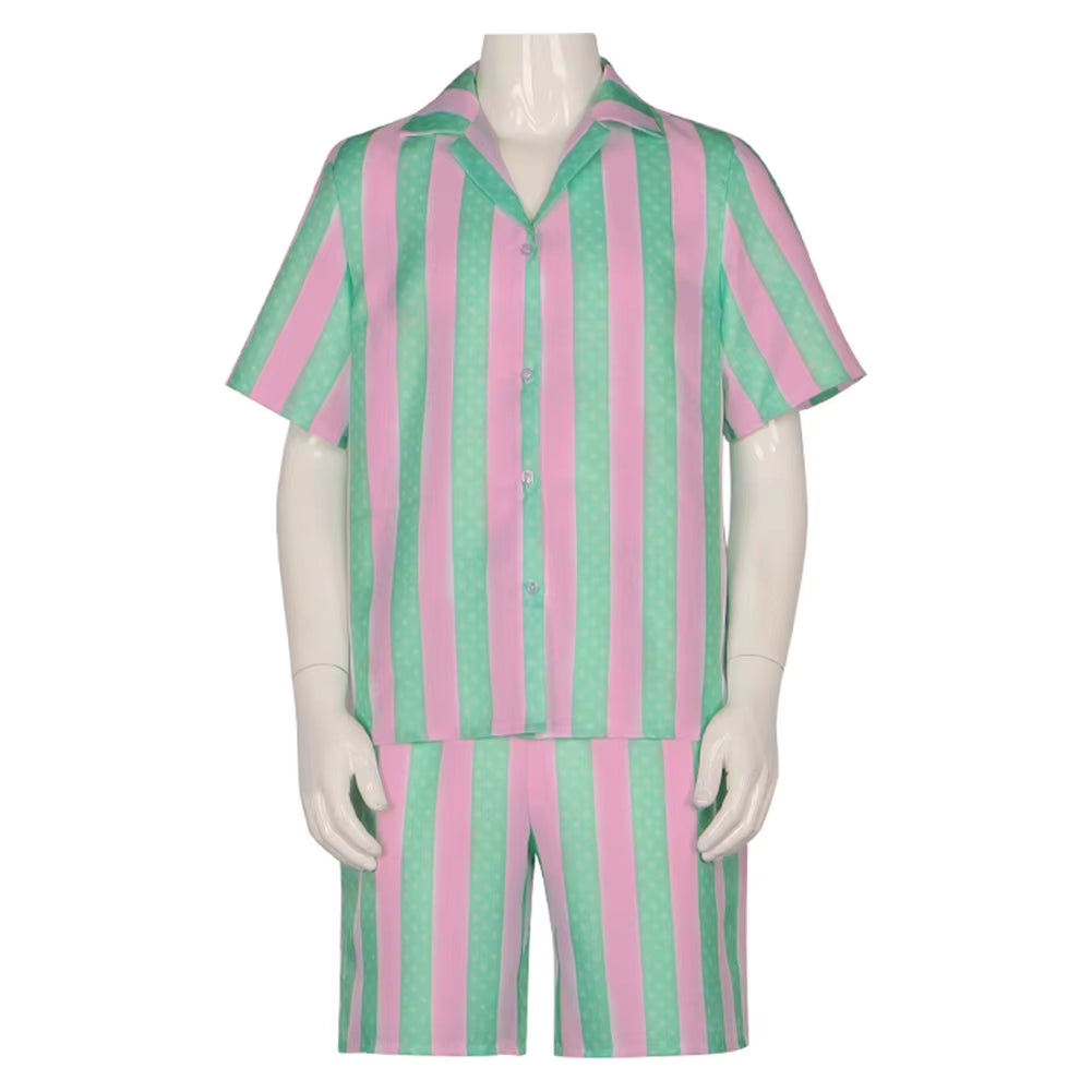 Ken Cosplay Fantasy 2023 Movie Barbei Disguise Costume Summer Shirt Beach Clothing Adult Men Cosplay Outfit Male Halloween Cloth