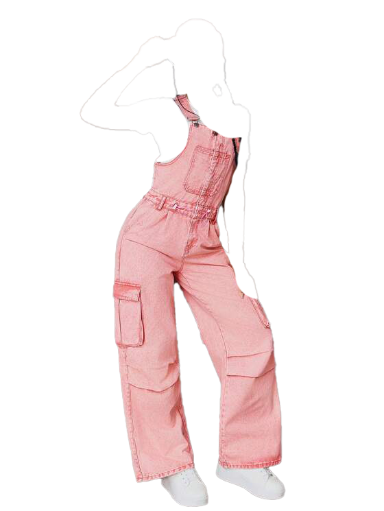 Colourful Denim Overalls