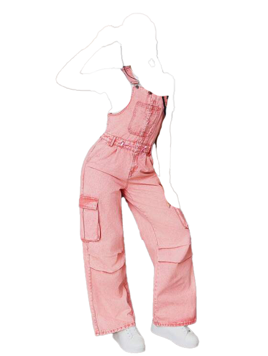 Colourful Denim Overalls