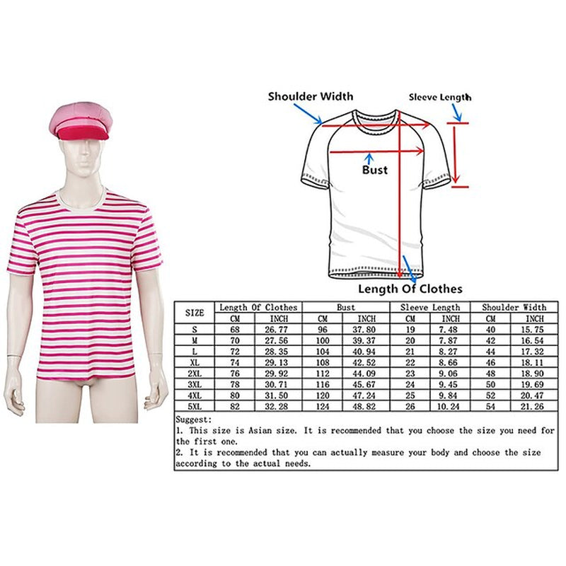 Allen Doll Hawaiian Shirt Alan Shirt Cosplay Costume Men'S Women'S Movie Retro Vintage Hot Pink Sports Set Rainbow Beach Set