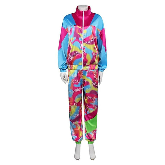 Allen Doll Hawaiian Shirt Alan Shirt Cosplay Costume Men'S Women'S Movie Retro Vintage Hot Pink Sports Set Rainbow Beach Set